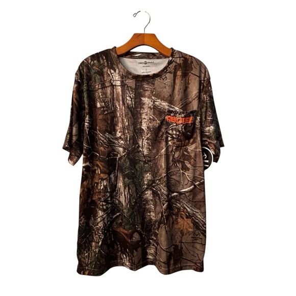 Cabela's Brown and Green Short Sleeve Tee 8 0481 - Picture 1 of 6